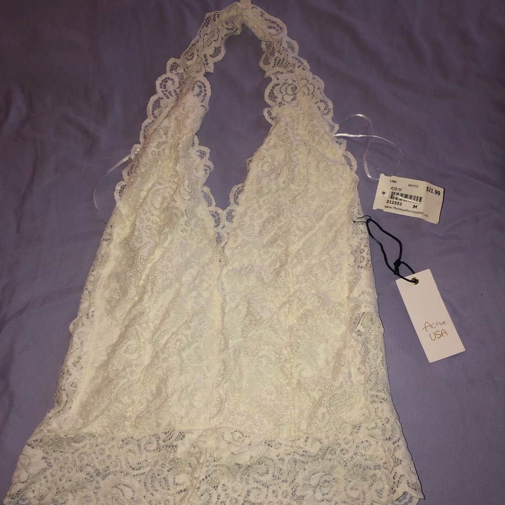 White Lace Bodysuit
